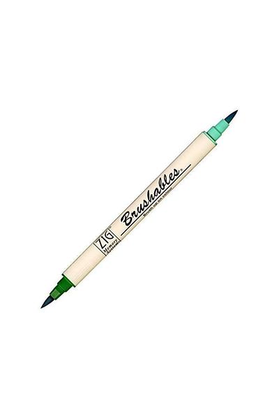 Zig Brush Tip Felt Pen MS-7700 040 Pure Green