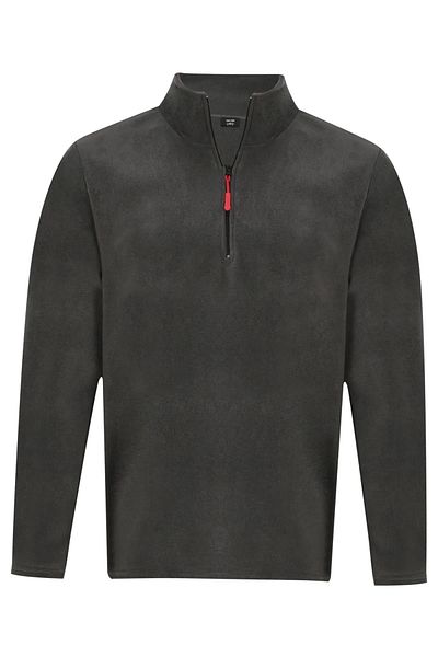 nacar çarşı Unisex Non-Pilling Comfortable Fit Stand-up Collar Cold-Proof Half-Zipper Fleece Sweatshirt