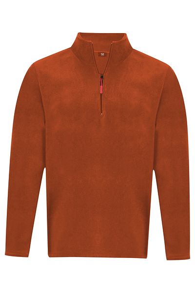 nacar çarşı Unisex Non-Pilling Comfortable Fit Stand-up Collar Cold-Proof Half-Zipper Fleece Sweatshirt