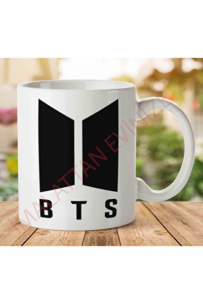 ART HEDİYE كوب BTS مطبوع على الجانبين