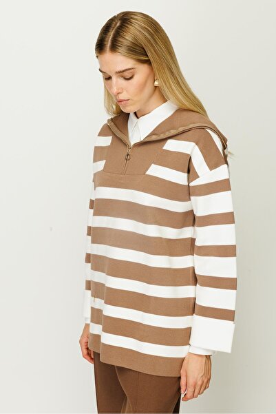 Ghisa Triko Tunik Latte Ekru