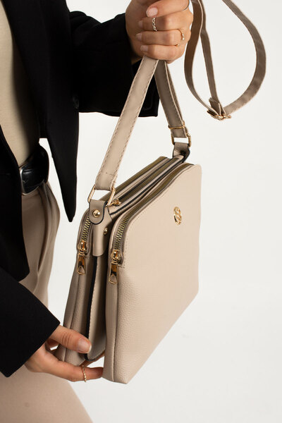 By Hakan Sn 1329 Raven Γυναικεία Τσάντα ώμου Sand