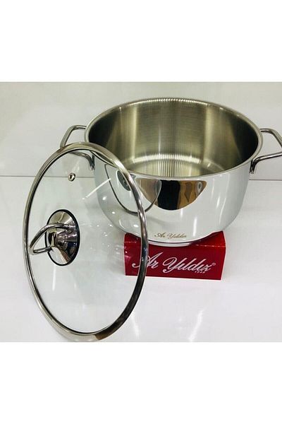 Aryıldız 20x10cm 2 Piece Steel Pot