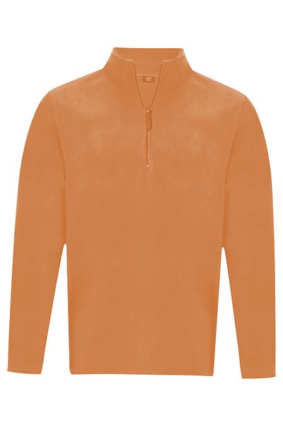 nacar çarşı Unisex Non-Pilling Comfortable Fit Stand-up Collar Cold-Proof Half-Zipper Fleece Sweatshirt