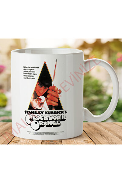 ART HEDİYE كوب STANLEY KUBRICK'S CLOCKWORK ذو وجهين مطبوع