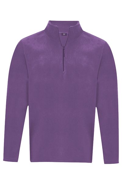 nacar çarşı Unisex Non-Pilling Comfortable Fit Stand-up Collar Cold-Proof Half-Zipper Fleece Sweatshirt