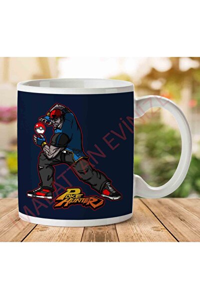 ART HEDİYE كوب بوك هنتر بوكيمون ستريت فايتر مطبوع على الجانبين