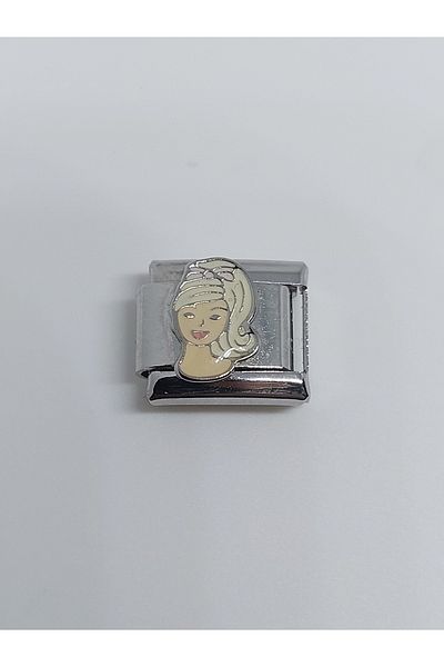 RoseCo00 Steel Barbie Series Italian Bracelet Charm