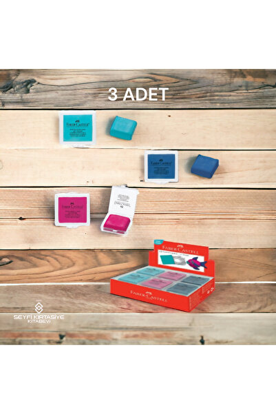 SEYFİKİRTASİYE F.C ممحاة الطين ألوان عصرية جديدة 3 قطع