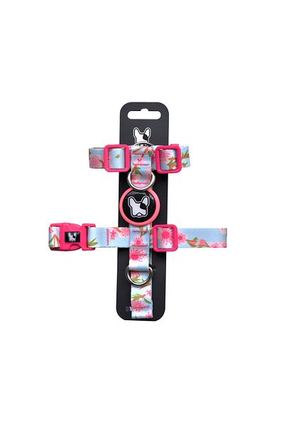 Dogness Spring Flowers Dog H Type Chest Collar