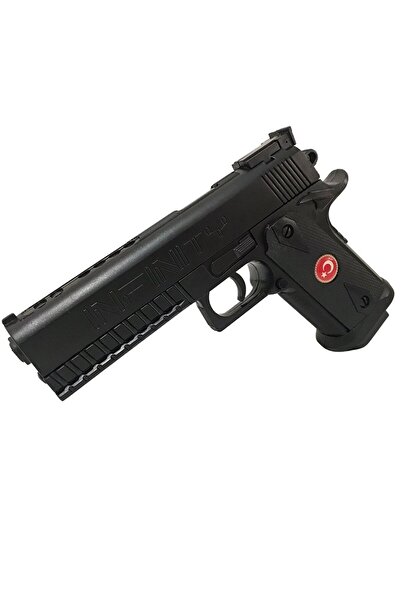 Mia Türk Bayraklı Gerçekçi Boncuk Atan Oyuncak Tabanca + 15 Paket Boncuk - Boncuklu oyuncak tabanca