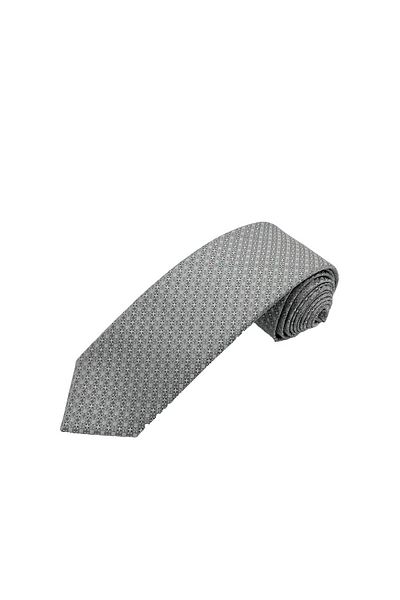 Brianze Gray Black Patterned Tie