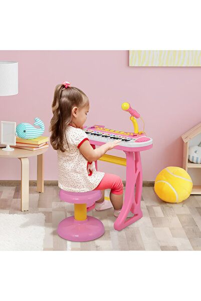 welcomein Oyuncak 31 Tuşlu Mikrofonlu Eğitici ve Eğlenceli Piyano