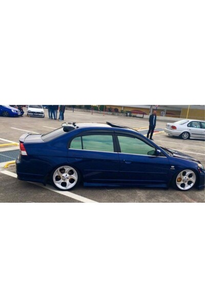 HYM TUNİNG Honda Civic Vtec 2 Cam Üstü Spoiler Parlak Siyah, 2001-2005