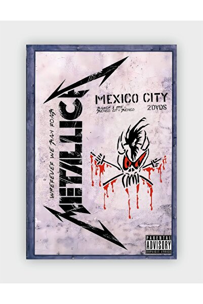 Metallica Mexico City Vintage Wall Poster - Wall Decor - Thick Paper - Frameless