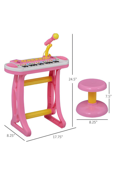 welcomein Oyuncak 31 Tuşlu Mikrofonlu Eğitici ve Eğlenceli Piyano