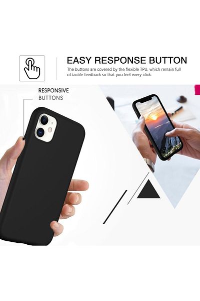 GAGA ELEKTRONİK Heart Logo Velvet Shockproof Case for iPhone 11