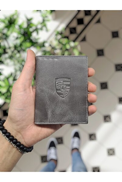 VİSSO PORSHE Araç Uyumlu VİSSO 1904 Hakiki Deri Araç Ruhsat Kılıfı İsme Özel ...