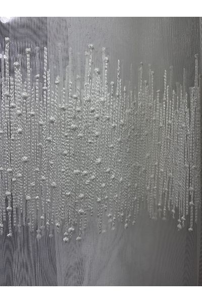 Fon Dünyası Venetian Pattern Luxury Tulle Curtain (1/3 BLACK BATTERY)