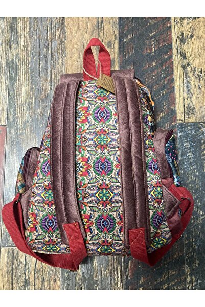 Street Bag Patchwork Tasarım Etnik Otantik Sırt Çantası Günlük Seyahat Kullanım