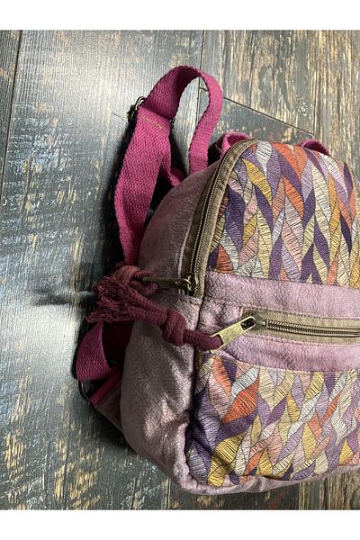 Street Bag Ethnic Vintage Small Backpack Daily Travel Use