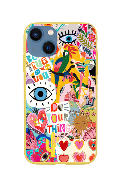 KaffCase حافظة هاتف آيفون 14 بلس من السيليكون الفاخر