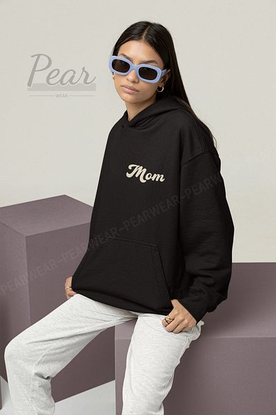 Pear Wear Дамски суитшърт с принт MOM Oversize
