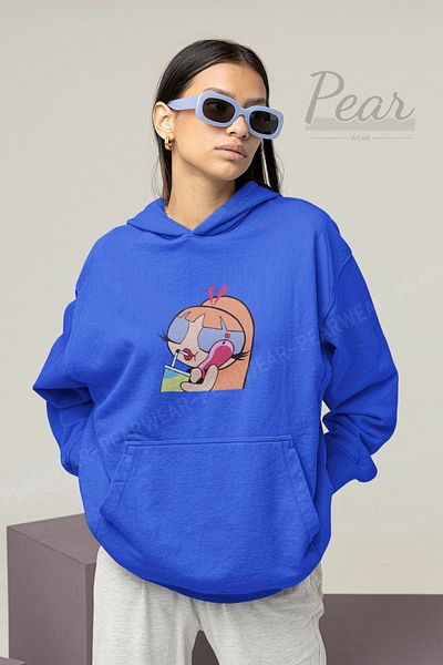 Pear Wear Γυναικείο φούτερ με κουκούλα με κουκούλα Powerpuff Girls με 3 νήματα ράστερ