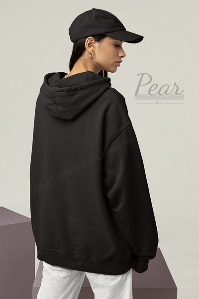 Pear Wear Oversize mikina s kapucí Slay Queen s potiskem a 3 vlákny