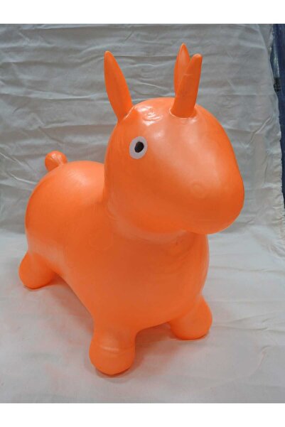 casper sport Şişme Zıp Zıp Hayvanlar Plates Eşeği Oyuncak Turuncu