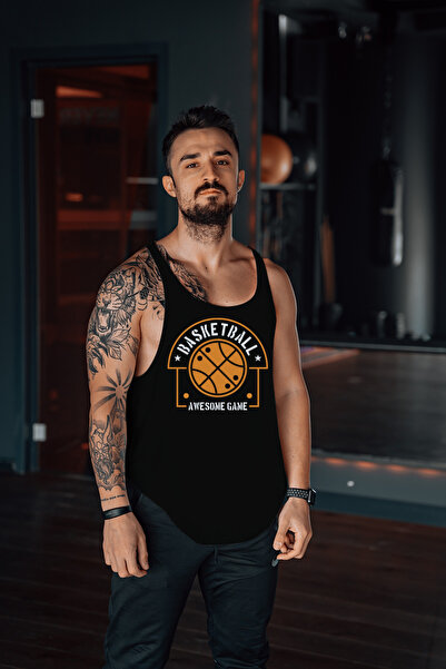 Freeyez Sjajna majica bez rukava za košarku, teretanu i fitnes, atletski singlet