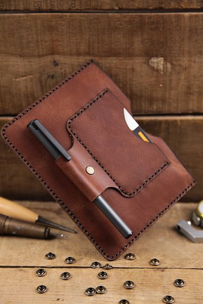 New Coast Leather 1900's Χειροποίητο πορτοφόλι διαβατηρίου από γνήσιο δέρμα
