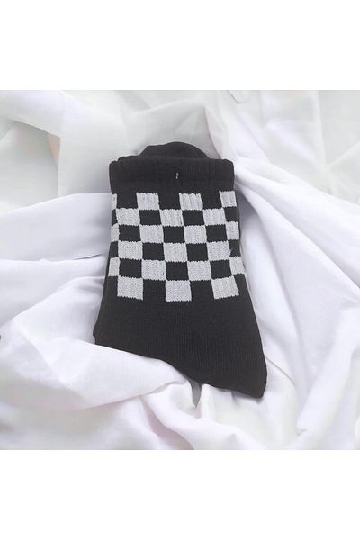 Touz Κολεγιακές κάλτσες με σχέδιο Chouze Checkerboard