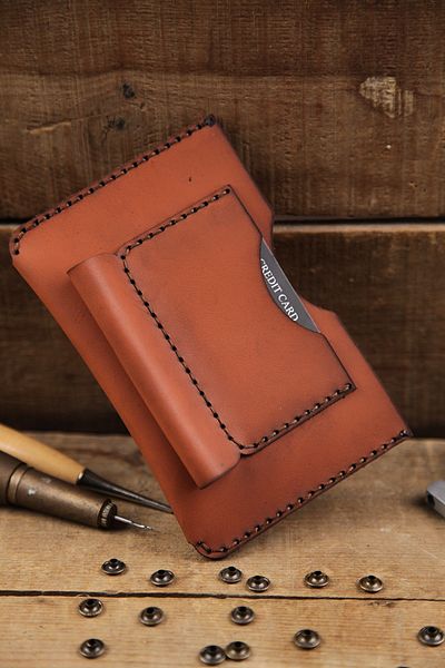 New Coast Leather 1900's Χειροποίητο πορτοφόλι διαβατηρίου από γνήσιο δέρμα