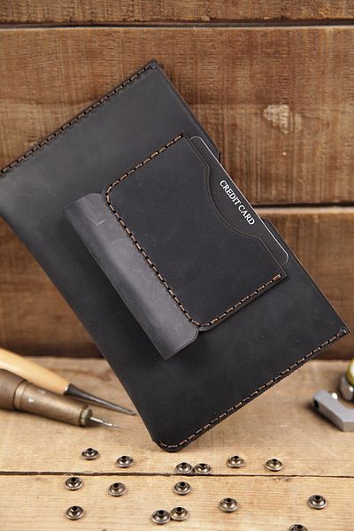 New Coast Leather 1900's Ръчно изработен калъф за тефтер A6 от естествена кожа