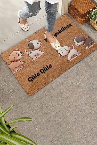 Valerine Life Puppy Dogs Welcome and Goodbye Door Mat 45x70cm
