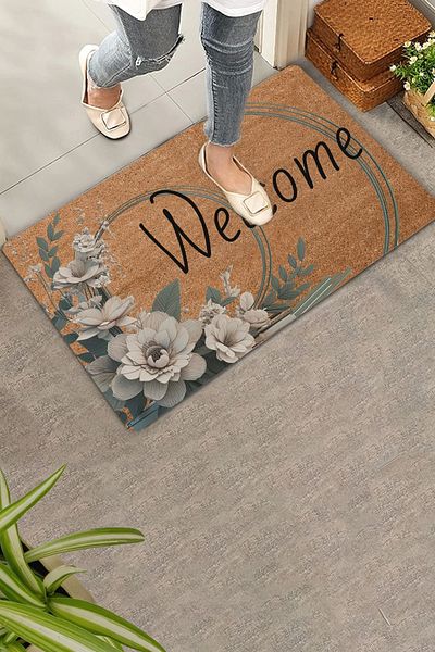 Valerine Life White Water Lamp Welcome Door Mat 45x70cm