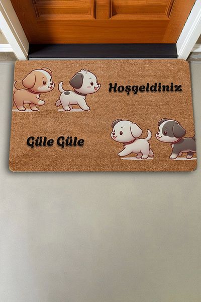 Valerine Life Puppy Dogs Welcome and Goodbye Door Mat 45x70cm