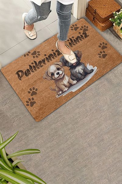 Valerine Life Cute Puppies Wipe Your Paws Door Mat 45x70cm