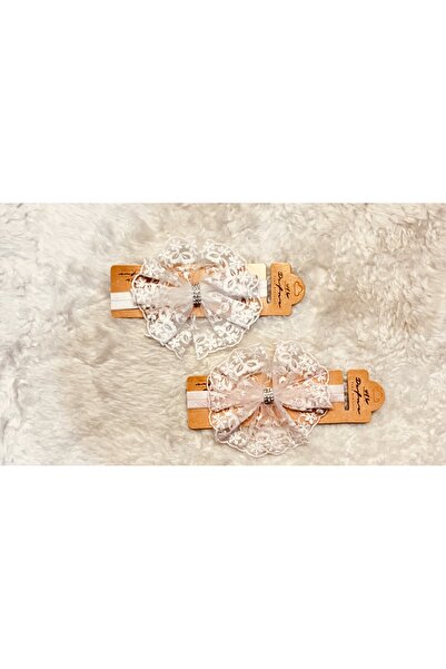 anne dokunuşu gibi KUZUM BEBE 2 Pack Baby Girl Children's Bandana with Lace R...