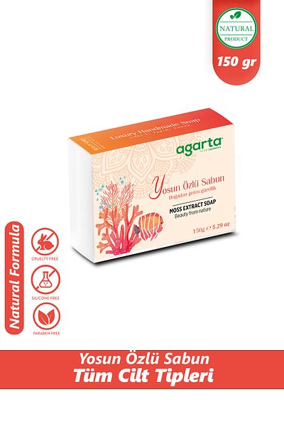 Agarta 150 gr Seaweed Extract - Skin Moisturizing Peeling Soap