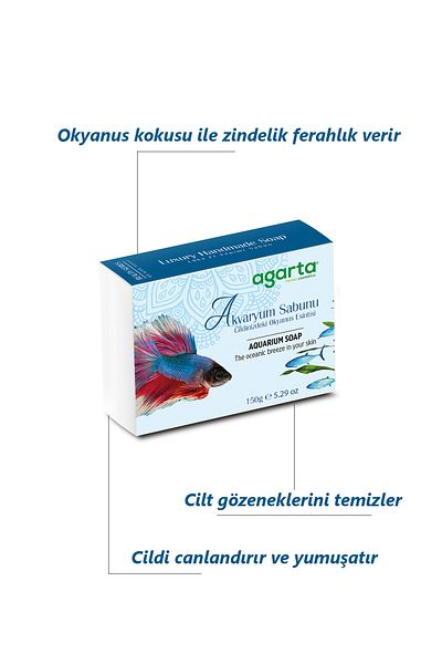 Agarta Handmade Natural Soap Ocean Aquarium 150 gr