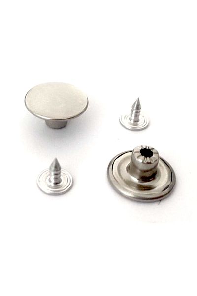 trimist 17 mm Jeans Button - Stainless Steel - 200 Sets