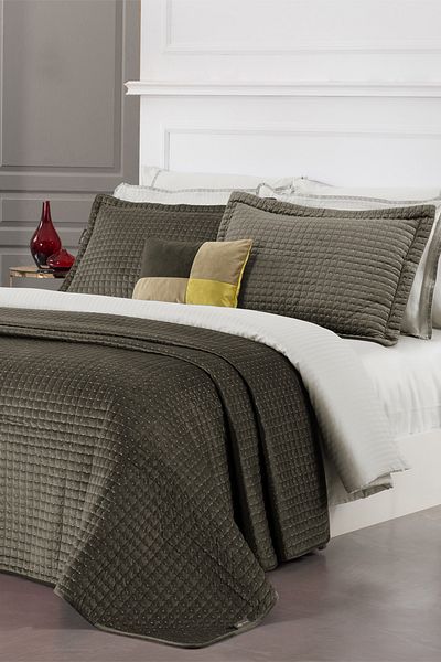 Sarev Dustin Beige Double Bedspread Set