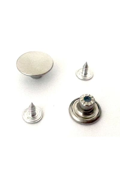 trimist 14 mm Jeans Button - Stainless Steel - 200 Sets