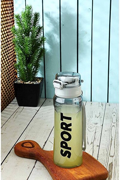 OPTİZON White Sport Athlete Student 700 ml Water Bottle Water Bottle 100% Leak Proof Lockable Drawstring Top Quality Bpa Free