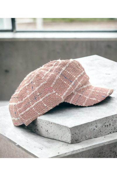 Shopiolog Kadın Kışlık Kaşe Yünlü Dökümlü Şapka Kasket Baretta