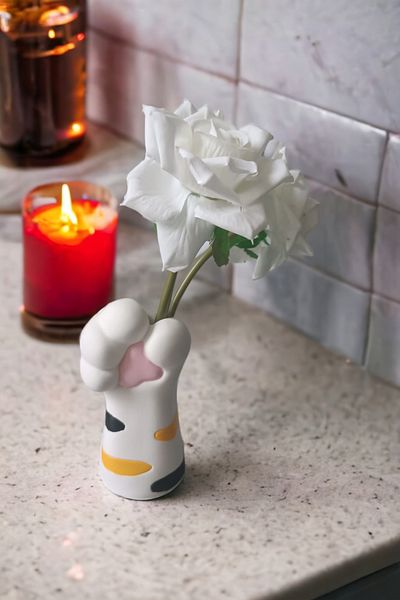 Paradise Work Vase Cat Claw Decorative Toothbrush Holder Multi-Purpose