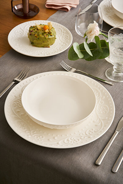 İSTANBUL PORSELEN Mahra 18 Parça Yemek Takımı