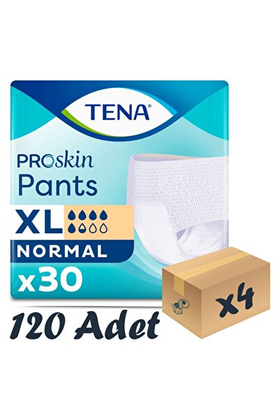 TENA ProSkin Pants Normal Emici Külot, En Büyük Boy (XL), 5.5 Damla, 30’lu 4 ...
